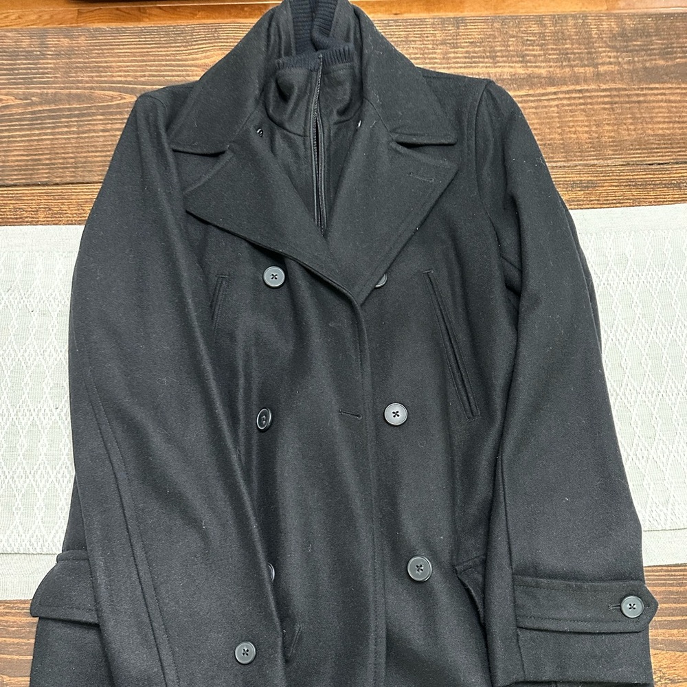 J. Ferrar double breasted pea coat with Zip up liner